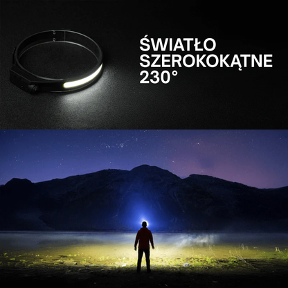 Adventure Light™ – ładowalna latarka czołowa LED 230°